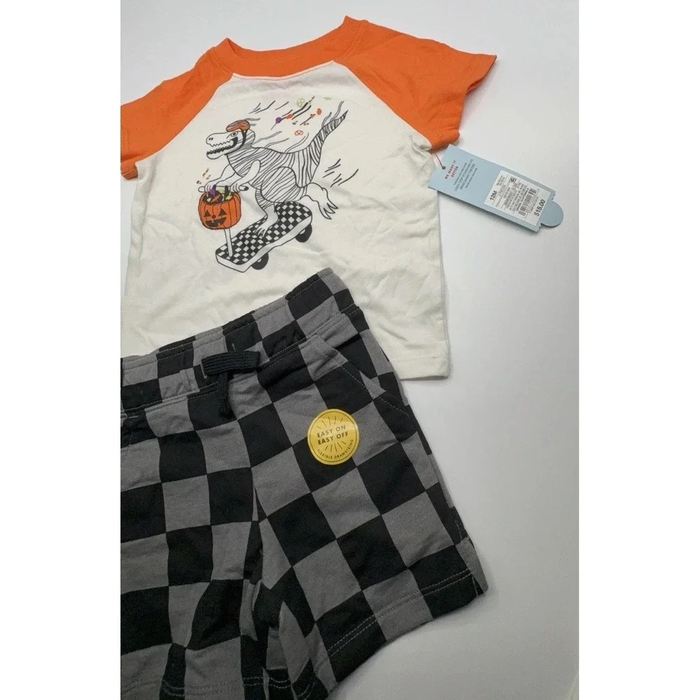 New Boys Size 12 Months Two Piece Cat & Jack Halloween Season Outfit NWT